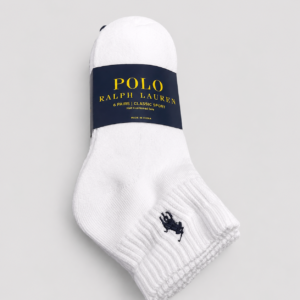 Polo Ralph Lauren Classic Sport Low-Cut Socks – 6 Pair Pack (White)