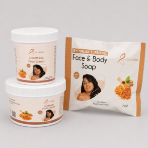 BYEN BLAN MINI BEAUTY SET ( TURMERIC FACE CREAM/TURMERIC BODY CREAM/FACE & SOAP)